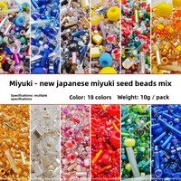 Manik-manik Miyuki Jepang Moyamiya, Berbagai Bentuk, Kaca Berlapis, Antik, DIY, Buatan Tangan, Manik-manik Lepas, Kemasan 10g