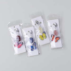 Porte-clés Papillon en Cristal Naturel Roulé, Breloque de Sac Guérison Reiki, Pendentif Clé, Cadeau, Vente en Gros - Product Image 6