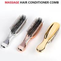 Gmagic Nouveau Peigne de Massage Ionique Nettoyant pour Cuir Chevelu en Plastique, Double Usage Sec et Humide, Brosse Coiffante Confortable