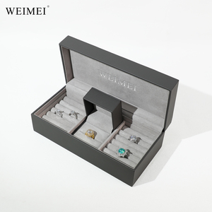 WEIMEI Wholesale PU Leather <b>Large</b> Jewelry Packaging Box for <b>Ring</b> Pendant Bracelet Necklace Jewelry Packaging Box - Product Image 2