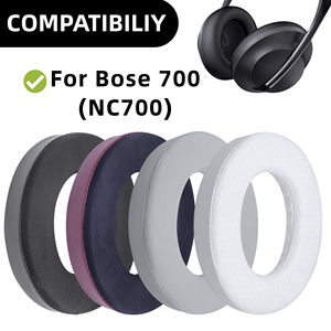 Almohadillas de repuesto de Gel refrigerante para auriculares inalámbricos <span class=keywords><strong>Bose</strong></span> 700 (NC700), espuma viscoelástica, almohadillas de tela de seda helada, accesorios de cojines - Product Image 4