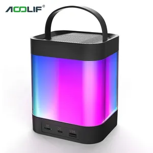 2024 Custom Wholesale Home Outdoor Portable mini altavoz de karaoke with RGB Light speaker karaoke