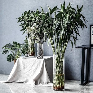 10*10 Cylinder Glass <strong>Bud</strong> <strong>Vases</strong> for Centerpieces, Clear Small <strong>Vases</strong>,Handmade Slim Flower <strong>Vases</strong> Wedding - Product Image 5