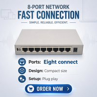 Commutateur HPE 1420 5G JH327A, routeur de réseau Ethernet puissant avec fonction empilable, fonctionnalités SNMP QoS POE