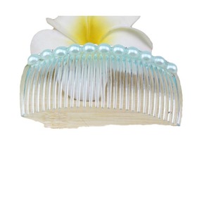 Peines para el cabello de estilo coreano, tamaño grande, decorados con perlas de plástico para mujeres, accesorios para el cabello a la moda, 19cm, colores variados - Product Image 4
