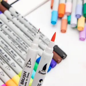 Duo Tip Penseel Markers Kunstpen, 80 Kleuren Kunstenaar Fijne Penseelpunt Kleurpenstiften Voor Het Schilderen Van Paaseieren