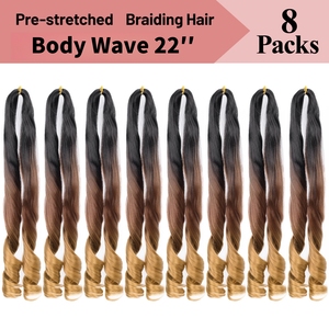 Loose Body Wave Pony Style Synthetische Haar verlängerungen Spiral Curl Crochet Braid Französische Locken Display Curly Braid ing Hair - Product Image 4