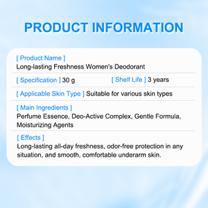 <span class=keywords><strong>Antitranspirante</strong></span> Natural de frescura de larga duración para mujeres equilibrio de pH hidratante neutralizador de olores corporales desodorante para el sudor de las axilas - Product Image 6