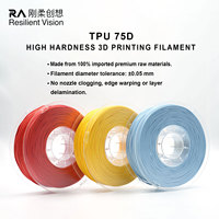 Filamento de Impresión 3D ShoreTPU 75D 230-240 ° Material Rígido en Forma de C para Piezas de Esqueleto de Robot Educativo, Juguetes de Construcción Duraderos para Bricolaje