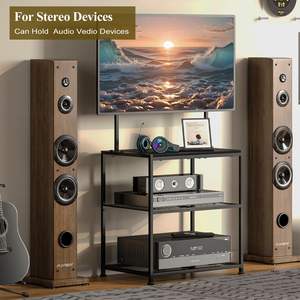 Moderno Soporte de <span class=keywords><strong>TV</strong></span> de Madera para Pantallas de 23-50 <span class=keywords><strong>Pulgadas</strong></span>, con Estantes de Almacenamiento para Sala de Estar, Dormitorio, Hotel, Comedor, Multiusos y Ajustable - Product Image 1