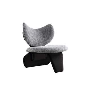 Italian Style Single <b>Sofa</b> Chair Curved Back Ergonomic Living Room Chair - Product Image 5