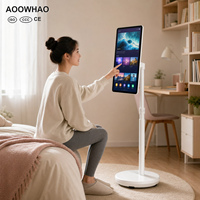 AOOWHAO Pantalla Inteligente Android Táctil Capacitiva 4K de 19-32 Pulgadas con Rotación de 360 Grados °   Televisor Portátil Giratorio para el Hogar y el Dormitorio