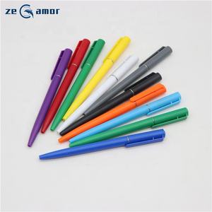 Goedkope <span class=keywords><strong>Promo</strong></span> Items Hotel Pennen 0.7Mm 1.0Mm Cartridge Simple Blanco Plastic Reclame Balpen Met Logo Custom - Product Image 2