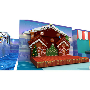 Equipo de juegos infantiles de interior comercial, casa de juegos de rol, toboganes para niños, parque infantil de plástico para interiores con piscina de bolas - Product Image 5