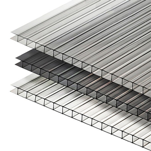 Doble pared <span class=keywords><strong>policarbonato</strong></span> para techos <span class=keywords><strong>de</strong></span> efecto invernadero paneles 10mm <span class=keywords><strong>policarbonato</strong></span> roofing material <span class=keywords><strong>de</strong></span> efecto invernadero - Product Image 1