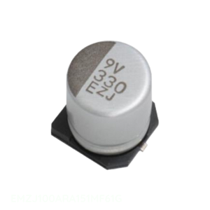 Manufacturer Channel 150 uF Surface Mount CAP ALUM 150UF 20% 10V SMD EMZJ100ARA151MF61G <b>Capacitor</b> - Product Image 1