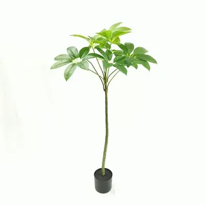 Hot sale artificial bonsai simulation plastic plants decorative Pachira macrocarpa