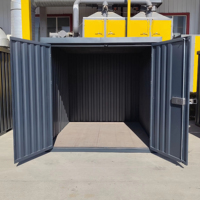 Conteneur d'entrepôt mobile préfabriqué modulaire en kit, structure en acier, 20 pieds, détachable, moderne, respirant, pour extérieur, petit atelier