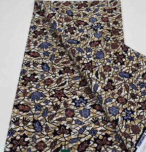 Nouveau Design 2025 Mode Nigériane Tissu Wax Africain Véritable Pagnes Hollandais en <span class=keywords><strong>Dentelle</strong></span> 6 Yards - Product Image 2