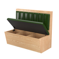 Siège individuel de haute qualité avec base en bois et assise en cuir PU, personnalisable, pour les cafés et restaurants modernes.