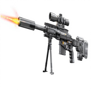 Pistola ad Acqua Elettrica in Plastica per Bambini con Modalità Manuale e Automatica, Grande Capacità, Sparo Continuo, Pistola ad Acqua Sniper per l'Estate - Product Image 2