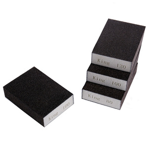 Bloc de ponçage broyé au sable éponge DMS papier de verre 25*70*100mm bloc d'éponge de ponçage abrasif d'oxyde d'aluminium avec main pour le meulage - Product Image 6