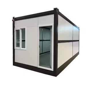 משרד prefab שטוח מיכל חבילה | אבטחה ניידת 20ft-עיצוב חצי מותניים עבור אתר אחסון ושימוש זמני - Product Image 5