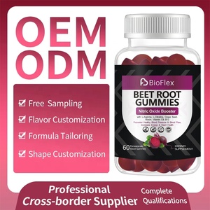 OEM ODM 60 hitungan ekstrak Vegan non-gmo Tart ceri suplemen <span class=keywords><strong>Blackcurrant</strong></span> bubuk bit lembut Gummies untuk dewasa - Product Image 2