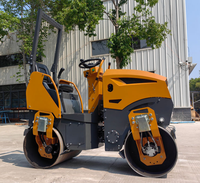 Mini compacteur vibrant rouleau d'asphalte Double tambour rouleau de route 1.5 tonnes Double tambour rouleau d'asphalte Vibro compacteur