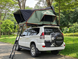 <span class=keywords><strong>Tente</strong></span> de toit 4 saisons avec protection imperméable de plus de 3000 mm, protection UV 50+ et <span class=keywords><strong>base</strong></span> en nid d'abeille en aluminium pour voitures - Product Image 1