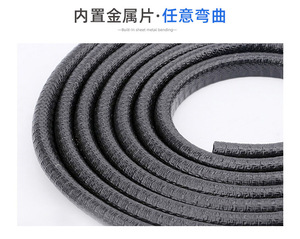 <span class=keywords><strong>Protector</strong></span> de <span class=keywords><strong>borde</strong></span> de goma en forma de U para <span class=keywords><strong>puerta</strong></span> automática, tira de sellado Flexible, para coche - Product Image 2