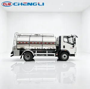 Camion-citerne à lait frais HOWO 4X2 6m³ - Fabricant - Isolation SUS304 - Citerne de transport laitier de 6000 litres - Prix usine bas - Product Image 2