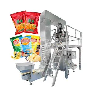 HNOC Ensacheuse De Chip Azote Rotary Corn Flake Weigh Pack Fill and Seal Machine for Potato Chip