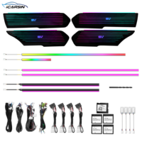 Kit de Decoración de Iluminación LED Interior para Automóvil, Estilo Dinámico con Rayas Coloridas, para Land Rover Range Rover Sport 2023-2025