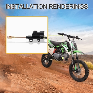 Nouveau 50cc 70 90 110 125 ATV SSR Thumpstar <span class=keywords><strong>Dirt</strong></span> Bike pied arrière frein hydraulique maître-<span class=keywords><strong>cylindre</strong></span> noir - Product Image 6