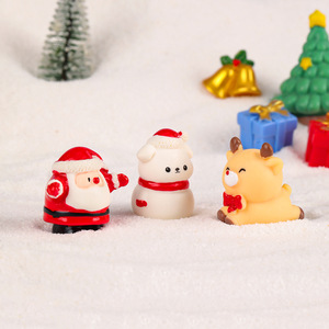 Decorazione Natalizia: Babbo Natale, Pupazzo di Neve, Paesaggio in Miniatura, Ornamento per Bonsai Fai-da-Te, Scena Innevata, Leone Marino - Product Image 2