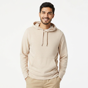 Sweat-shirts pour hommes sur mesure de haute qualité, coupe ajustée, en molleton français épais, avec logo imprimé, OEM & ODM, pour la saison hivernale - Product Image 1