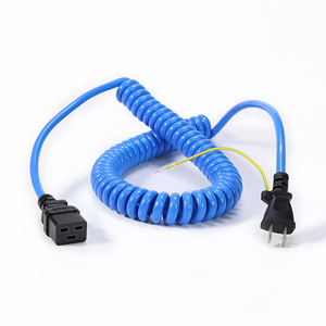 Vương Quốc Anh Anh Anh BS1363 BSI Cáp Điện Lắp Ráp Overmoulding IEC320 C13 C19 AC Mùa Xuân Xoắn Ốc Xoăn Cuộn Dây Điện - Product Image 2