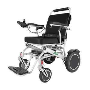 Fauteuil roulant électrique pliable portable en alliage de qualité bon marché pour handicapés