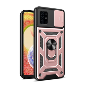 Funda Protectora para <span class=keywords><strong>ZTE</strong></span> Axon 60 Lite 4G con Cubierta Deslizante para Lente, Anillo Magnético Antivibración y Protección Tipo Cuchilla A31 - Product Image 2