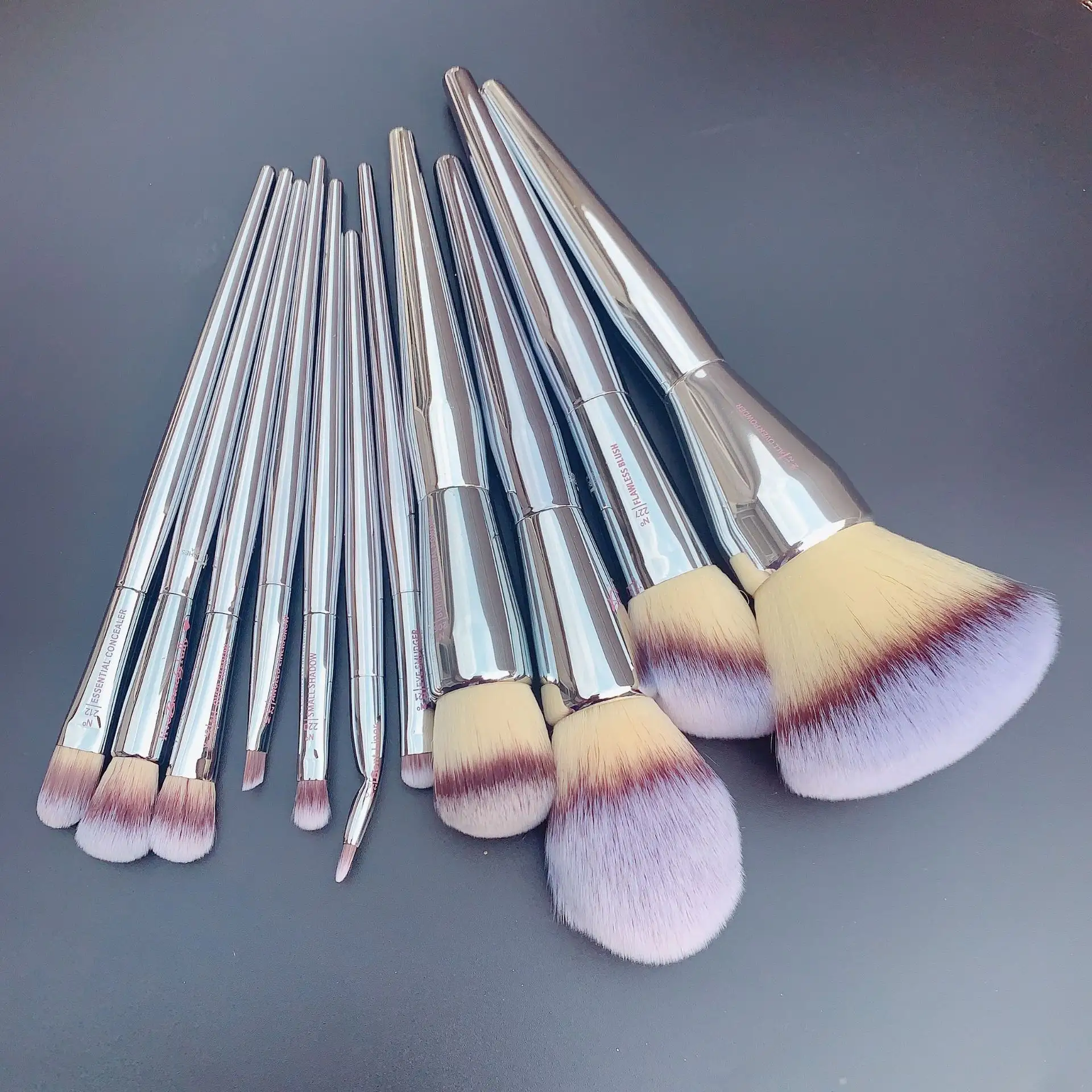 2023 IT handmade makeup brush high gloss powder blush makeup brushes set with bag sample dedicated brushes