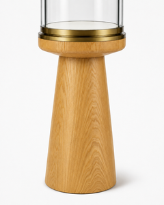 Diseño de Joyería de Lujo, Vitrina Cilíndrica de Vidrio Personalizada, Solución Interior Llave en Mano en Acero Inoxidable Negro y Dorado - Product Image 5