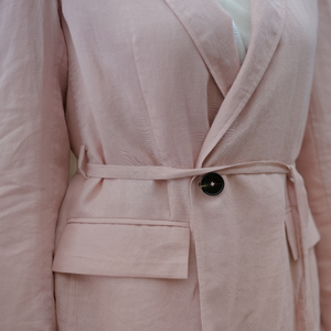 Nouvelle Collection du Vietnam Veste Ramie Tie-Dyed à Manches Longues avec Poches Latérales à Rabat Avant Coton Tissé pour Automne Hiver - Product Image 1