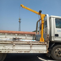 Grue hydraulique manuelle robuste pour camion, grue de camionnette, grue montée sur camion, 500 kg, 1T pour voiture