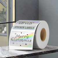 Autocollants adhésifs holographiques arc-en-ciel en nickel, forme rectangulaire personnalisable, fabriqués en Chine pour la fabrication de bougies et l'utilisation en cadre photo