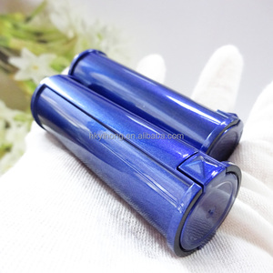 Tube de rouge à lèvres vide unique avec capuchon pressé, surface nacrée, emballage cosmétique pour baume à lèvres, manchon métallisé, tube de rouge à lèvres, maquillage, estampage à chaud - Product Image 4