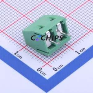 TO0201520000G Screw Terminal Block Through hole Component (THT),P=5mm Connector 1x2P 5mm Green Through Hole - Product Image 2