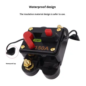 Disjoncteur 2 pôles en alliage de zinc CB-2 200A pour <span class=keywords><strong>voiture</strong></span>, yacht, camping-car, avec porte-fusible et protection de récupération - Product Image 2