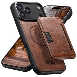 Funda Magnética Tipo Cartera para iPhone 17 16 15 14 13 Plus Pro Max, Funda para iPhone 17 Pro Max con Cartera Desmontable - Product Image 1