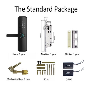Sinon สมาร์ทล็อคลายนิ้วมือดิจิตอล ttlock Tuya ชุดบ้านแอปเปิ้ล WiFi เรื่อง Alexa รีโมทคอนโทรลล็อคไม้อัจฉริยะ - Product Image 2